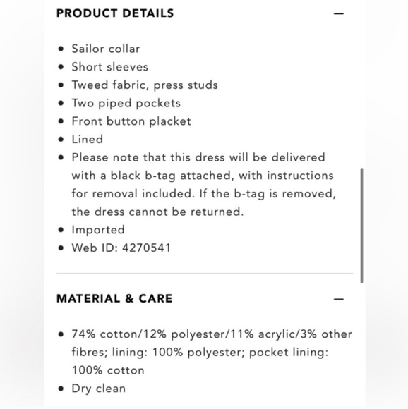 Sandro Bethany Tweed Dress Size 36 - Picture 14 of 14